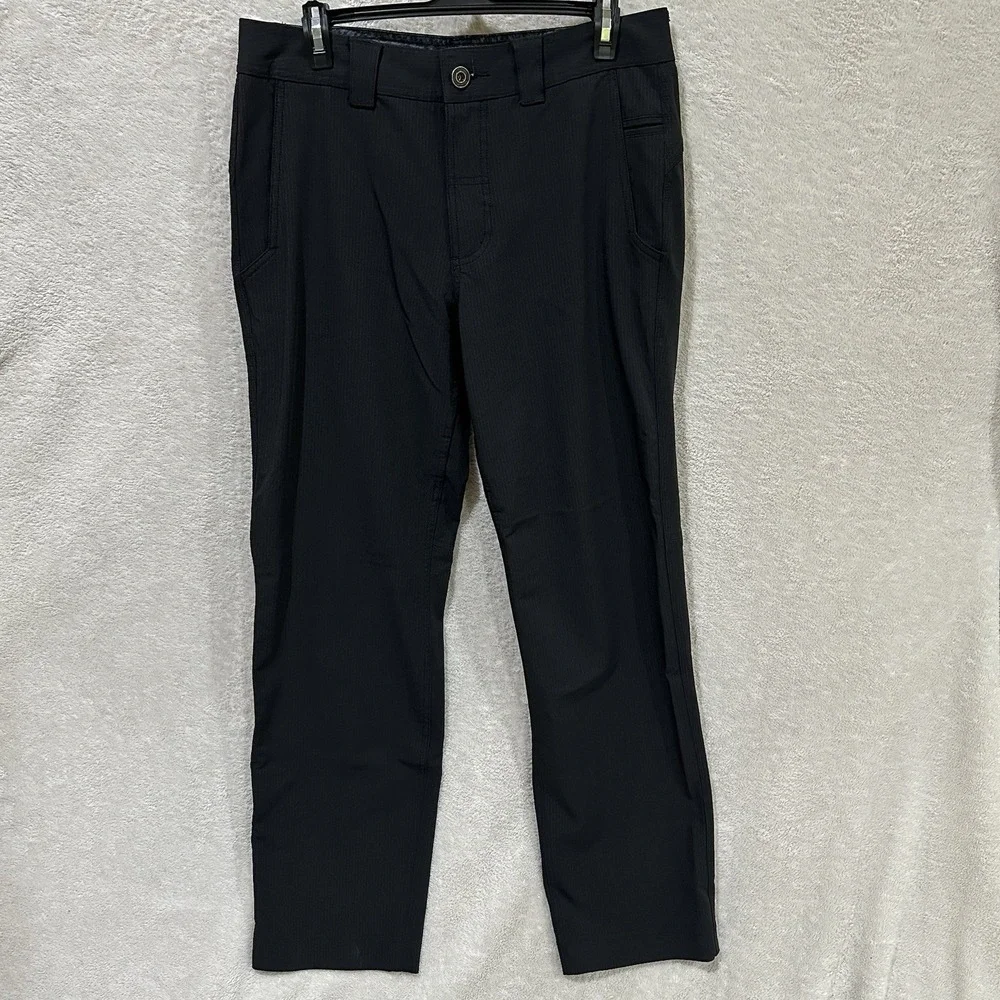 Lululemon Work To Play Pant Pinstripe Black Stretchy Size 34 Career‎ City